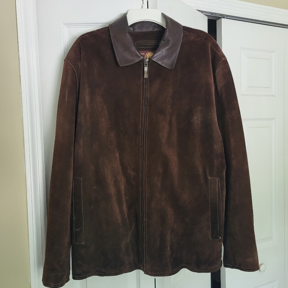 Vintage Marc New York Chocolate Brown Suede Jacket